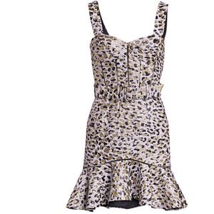 Jonathan Simkhai Lamé Jacquard Bustier Dress size 8 NWT
